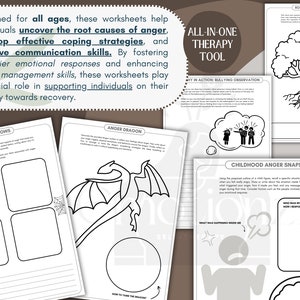 Anger Management Drawing.pdf Anger Management Art Therapy Worksheets (PDF) - Etsy