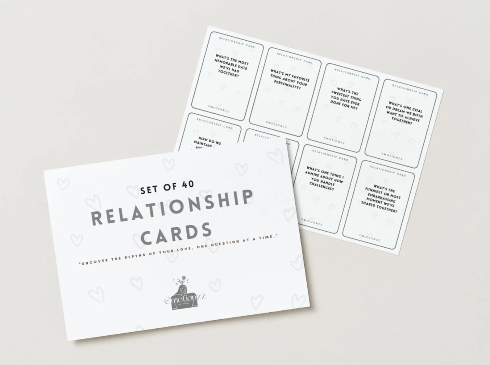 Relationship Cards for Couples Intimate Conversation Questions Etsy