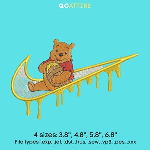 Winnie The Pooh x honey pot Embroidery Design