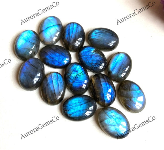 Labradorite 0val Cabochons Gemstone Lot,13x18mm Natural