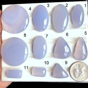 Blue Chalcedony Gemstone Cabochon, Natural Semi Precious Gemstone For Jewelry Making, loose  crystal  hallige lGemstone,lot-607