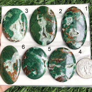 Chrysocolla Cabochons, Natural Semi Precious Gemstone For Jewelry Making, Healing Gemstone Jewelry, Loose Gemstone lot-307