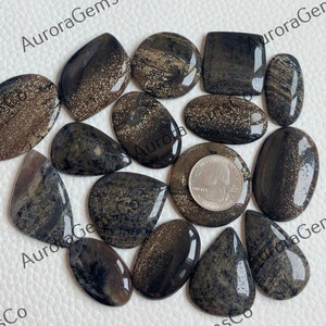 Cabochão de pedra preciosa dendrita de mel natural, lote de atacado, formas e tamanhos mistos, melhor dendrita de mel natural para joias e artesanato faça você mesmo