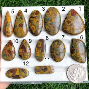 Cabochão de jaspe-fruto, pedra semipreciosa natural para joalheria, joias artesanais, pedra preciosa para cura, lote com 213 pedras preciosas soltas