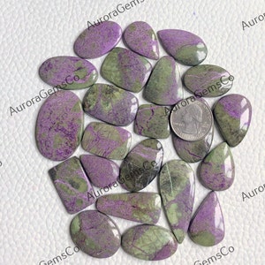 Lindo cabochão Stichtite, formas e tamanhos mistos de lote no atacado, melhor Stichtite natural para joias e fabricação de artesanato DIY,