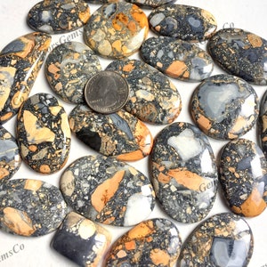 Maligano Jasper Cabochon, lote de atacado, mistura de formas e tamanhos, melhor Maligano Jasper natural, para joias e bricolagem, fabricação de artesanato,