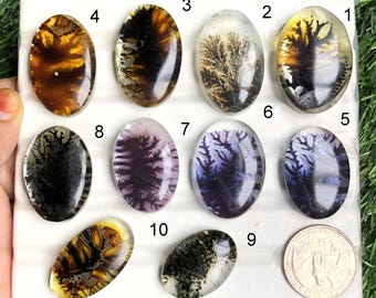 Scenic Agate Doublet Cabochon, Natural Semi Precious Gemstone For Jewelry Making, Handmade Gemstone, Healing Gemstone,  lot-304