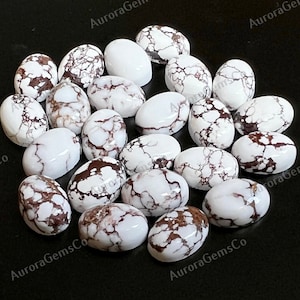 10x14mm Wild Horse Cabochon Oval Lot, CALIBRATED Oval Wild Horse Loose Stone Cabs, Semi Precious Gemstone Cabochon for Jewelry