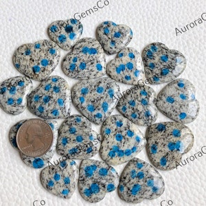 Cabochão em formato de coração de jaspe K2, lote de atacado de formas e tamanhos mistos, melhor jaspe K2 natural para joias e artesanato faça você mesmo,