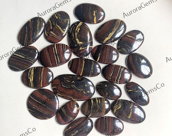 Top Quality Iron Tigers Eye Cabochon Wholesale Lot, Mix Shapes and Size, Best Natural Iron Tigers Eye for jewelry & DIY Craft making