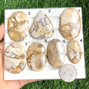 Brecciated Mookaite Jasper Cabochon, Natural Semi Precious Gemstone forJewelry Making, Craft Supplies, Handmade Jewelry, Cabochon lot -180