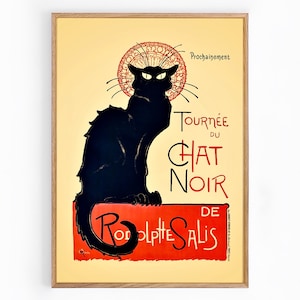 Le Chat Noir Vintage Poster. Art Print, Digital Download