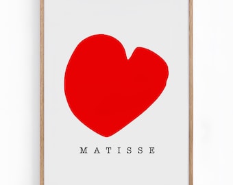 Matisse, Le Coeur (Das Herz). Kunstdruck, Digital Download