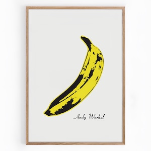 Andy Warhol Banana Cover for Velvet Underground & Nico Album. Art Print, Digital Download
