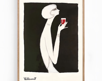 Cartel publicitario de cóctel. Impresión artística, descarga digital.