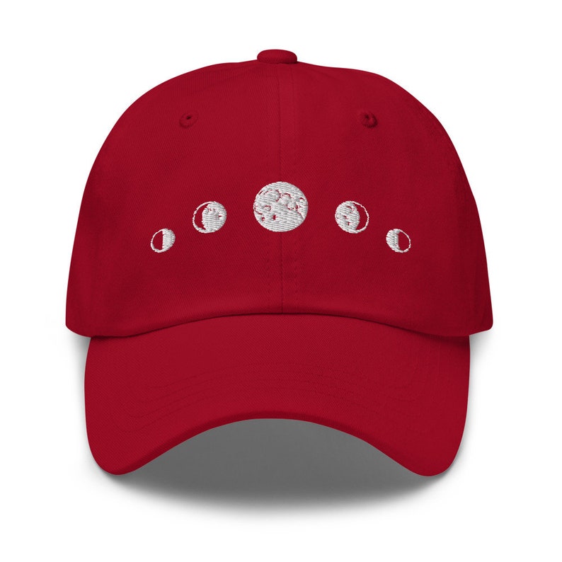Embroidered Moon Phase Dad Hat image 3