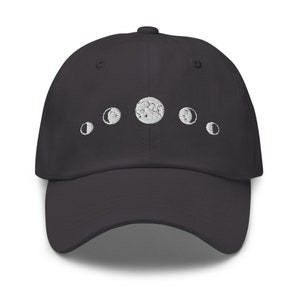Embroidered Moon Phase Dad Hat image 1