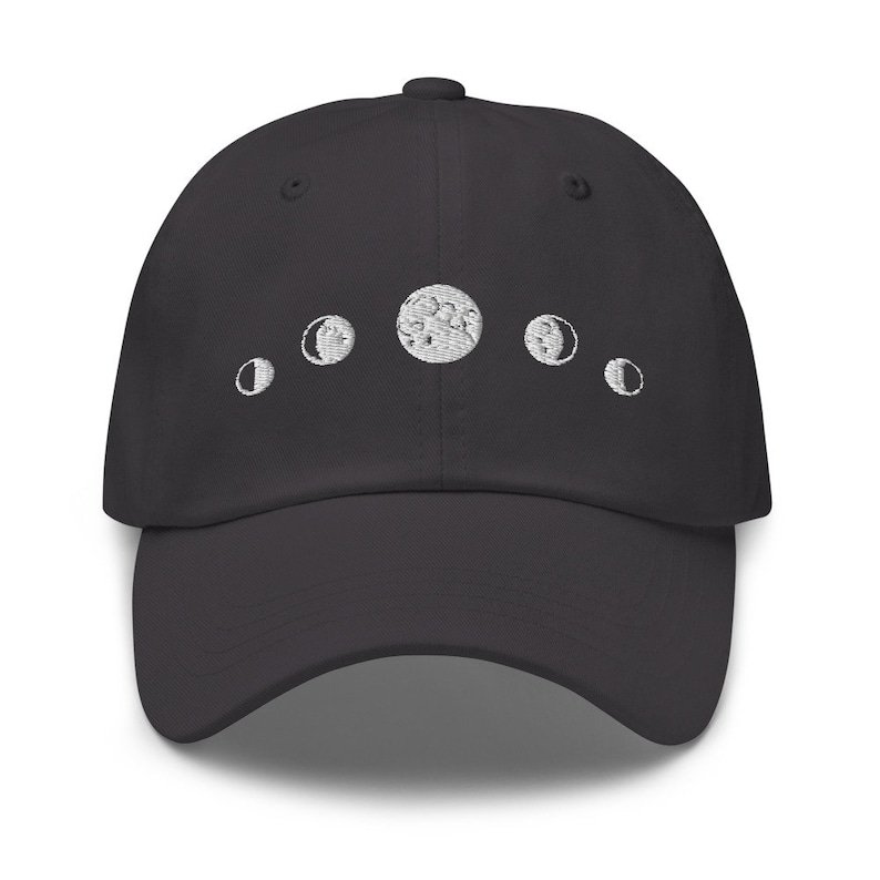 Embroidered Moon Phase Dad Hat image 1