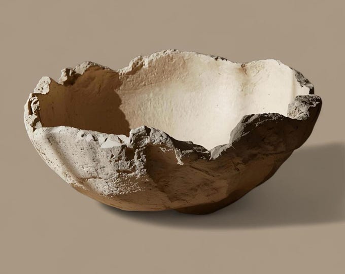 Rustic Serving Bowl, Rustic Pottery, Hand formed, custom glaze, farmhouse table, rustic tableware,