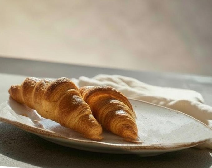 Bread Platter, Serving Platter, Centerpiece, Rustic, Pottery, Hand formed, custom glaze, farmhouse table, rustic tableware,
