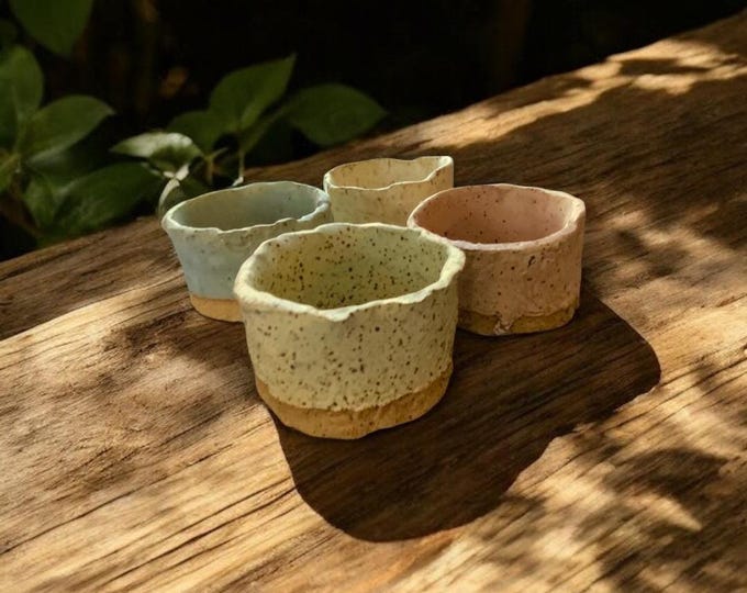 Napkins Holders/ Rings, Rustic Pottery, Handformed, Matches Dinnerware Sets, Stoneware