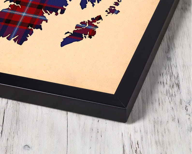 Buy blue and purple plai Print