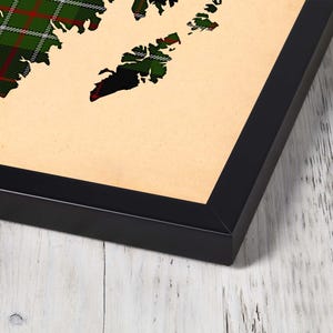 Buy green and brown plai Print