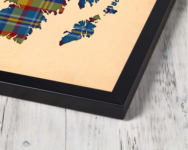 Buy blue and brown plaid Print