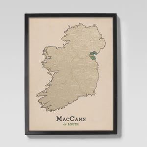 MacCann of Louth | Clan MacCann Irish Ancestry Map of Louth, Ireland