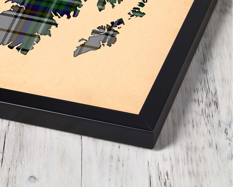 Buy grey and black plaid Print