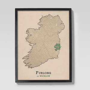 Furlong of Wicklow | Clan Furlong Irish Family Map of Wicklow, Ireland