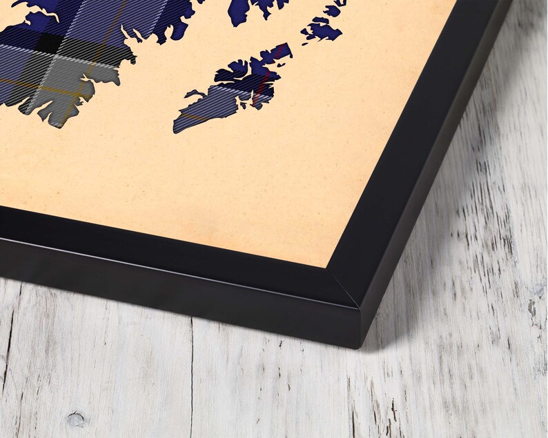 Buy navy and blue plaid Print