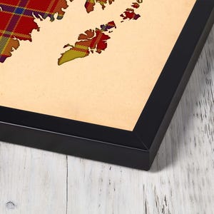 Buy orange and red plaid Print