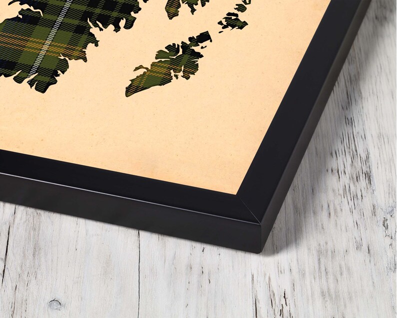 Buy brown and black plai Print