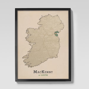 MacKenny of Louth | Clan MacKenny Irish Ancestry Map of Louth, Ireland