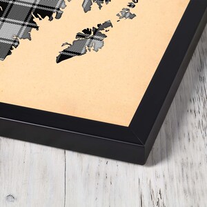 Buy grey and white plaid Print