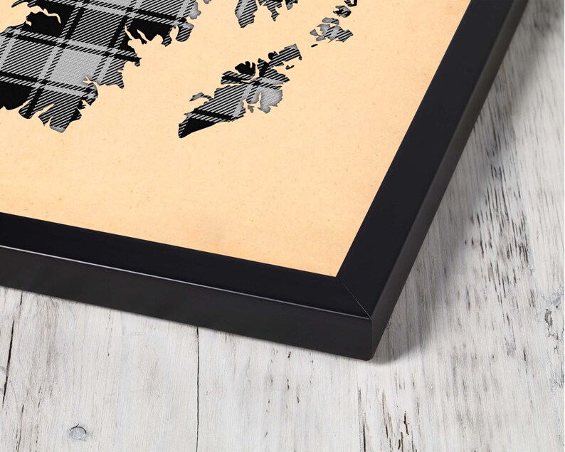Buy grey and white plaid Print