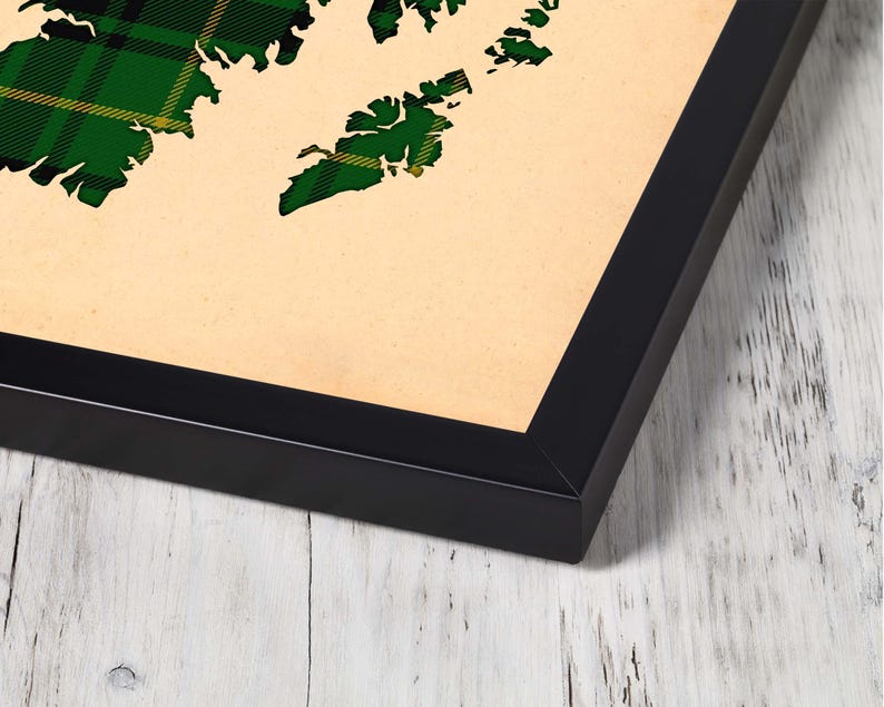 Buy green and black plai Print