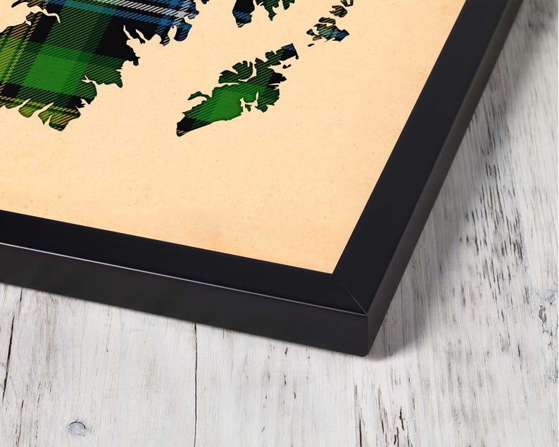 Buy green and black plai Print