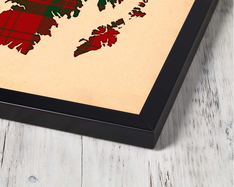 Buy red and brown plaid Print