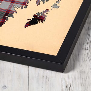 Buy maroon and grey plai Print