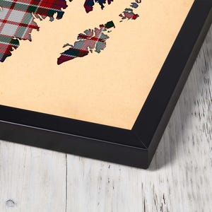 Buy maroon and grey plai Print