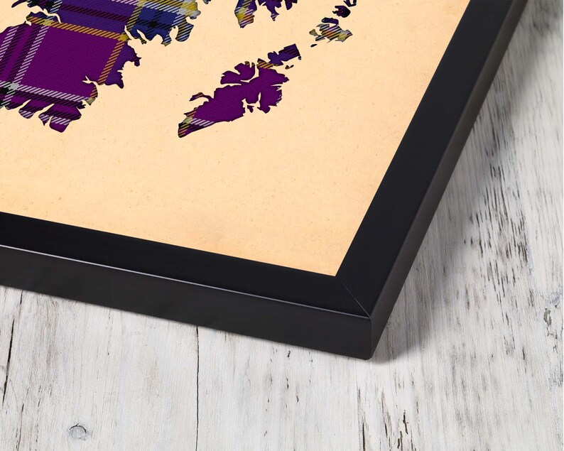Buy purple and navy plai Print