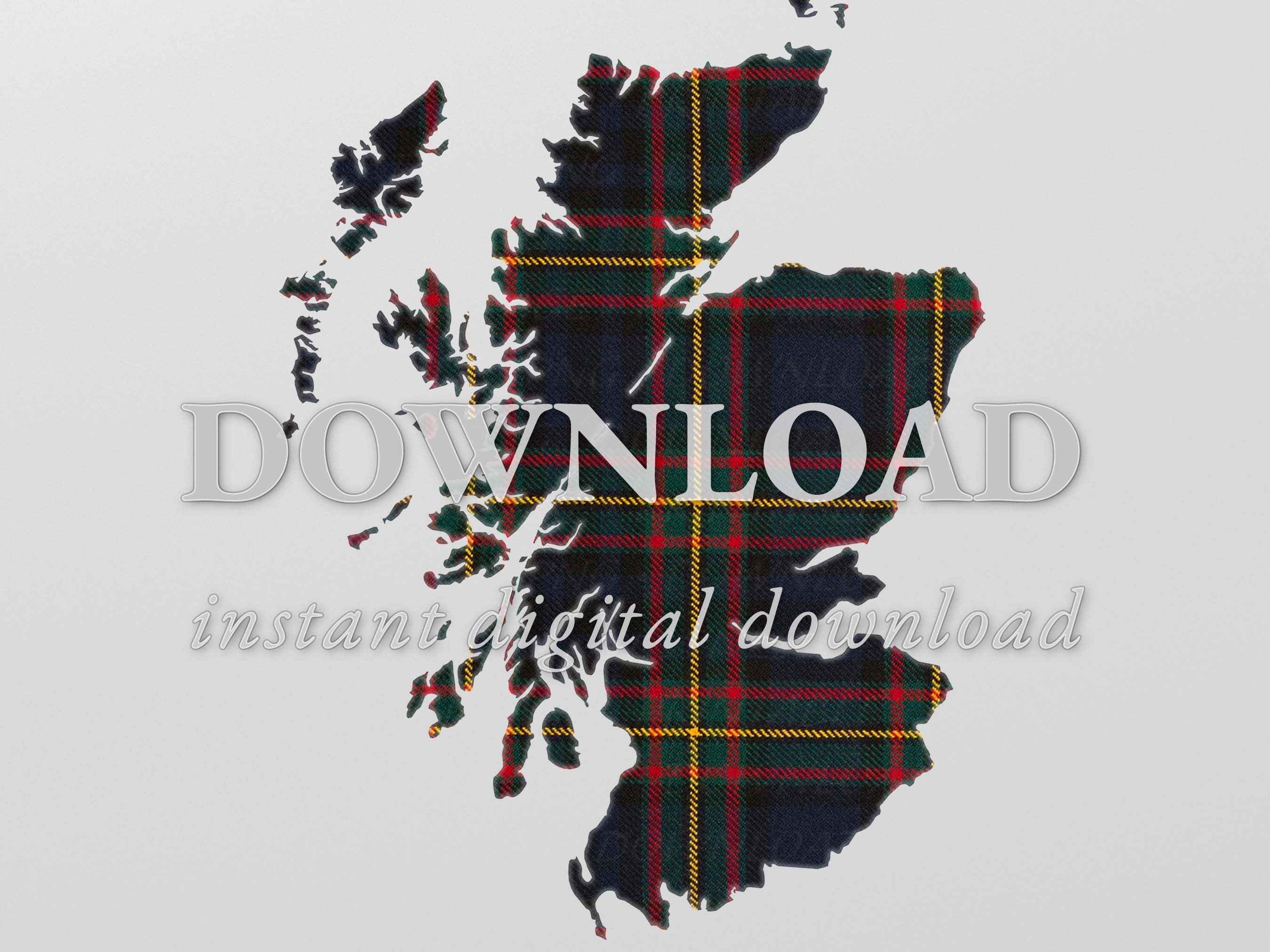 Gillies Tartan Downloadable Scottish Clan Gillies PNG File, Tartan Map