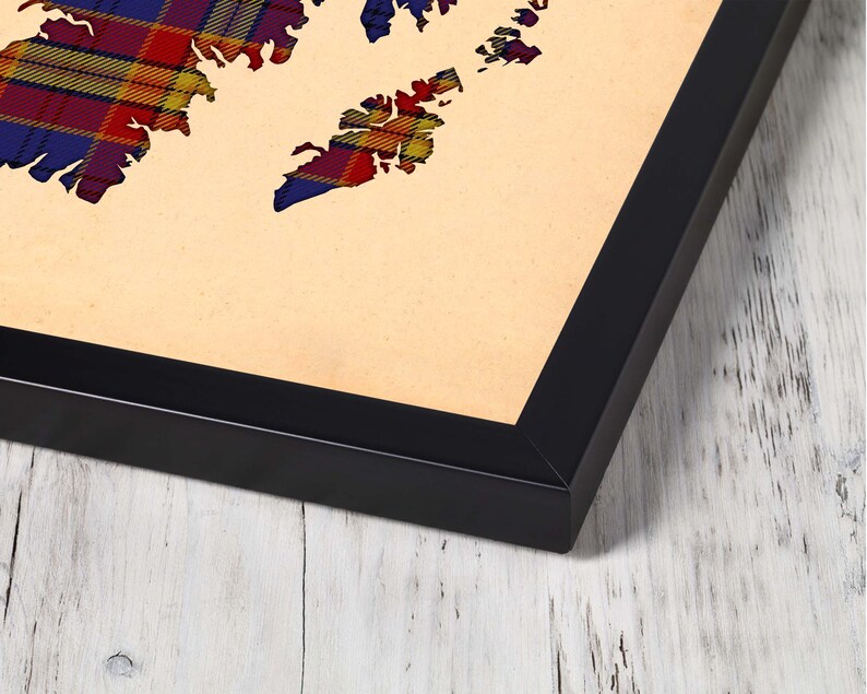 Buy maroon and brown pla Print