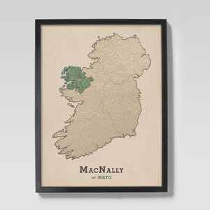 MacNally of Mayo | Clan MacNally Irish Heritage Map of Mayo, Ireland