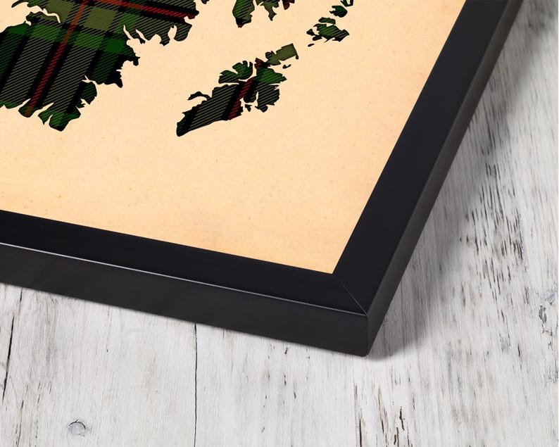 Buy brown and black plai Print