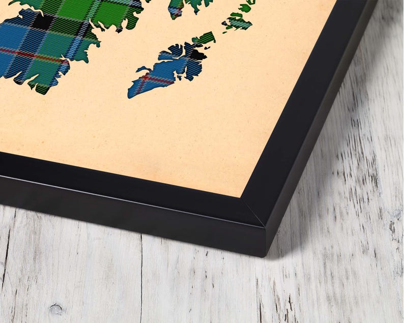 Buy green and blue plaid Print