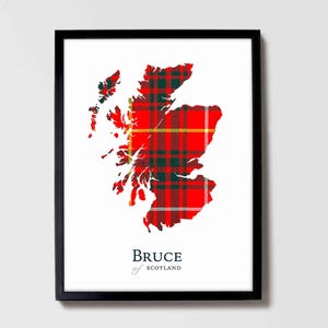 Bruce Clan Tartan | Ancestry Map of Scotland
