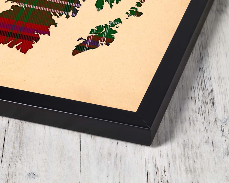 Buy brown and red plaid Print